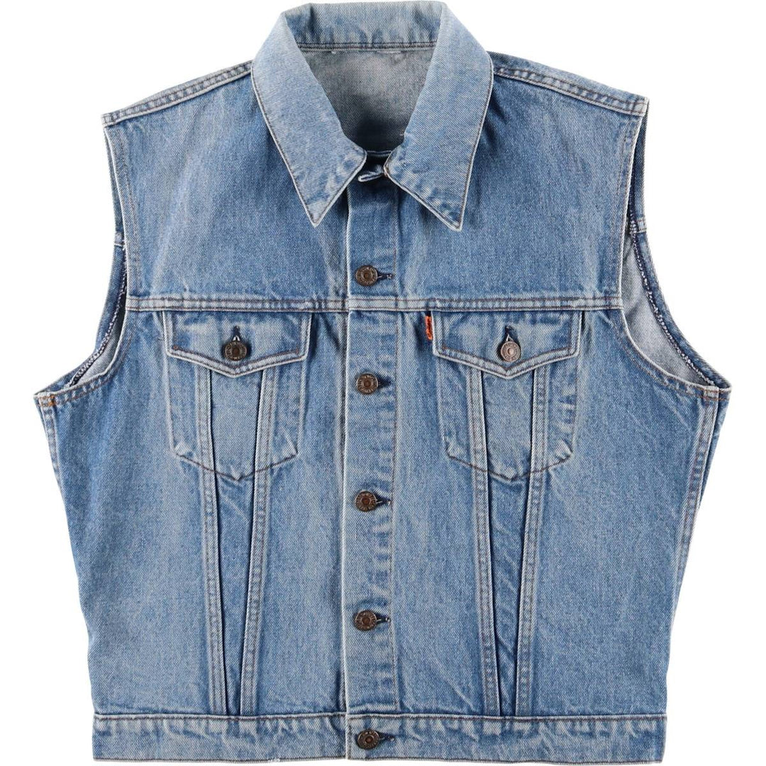 Levi's Orange Tab Denim Vest, Men's Size Medium unclear blue type Vintage Second Hand