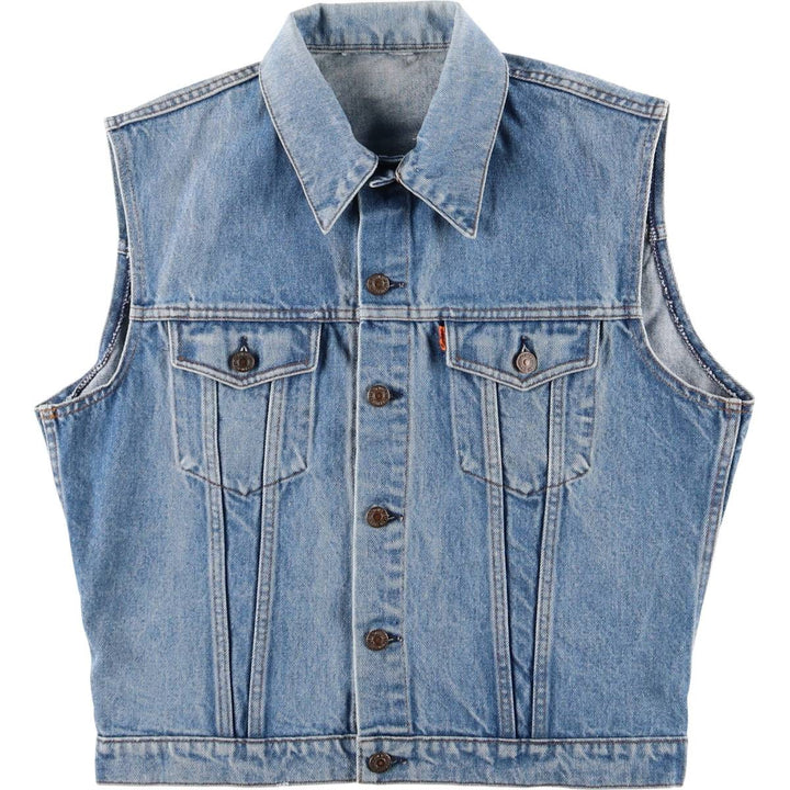 Levi's Orange Tab Denim Vest, Men's Size Medium unclear blue type Vintage Second Hand