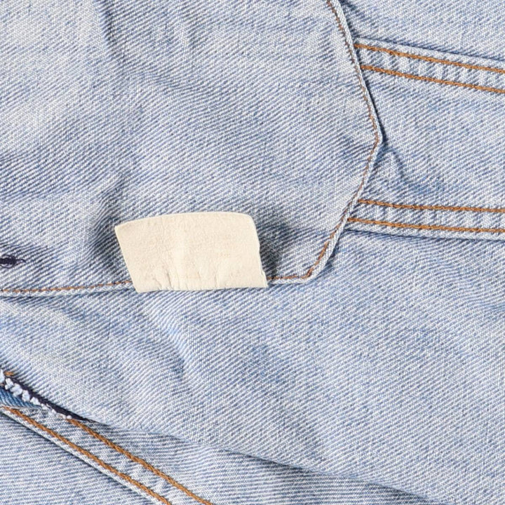 Vintage Levi's 70501-0217 Euro Model Orange Tab Denim Vest, Made in France, Men's Size Small unclear blue type Vintage Second Hand
