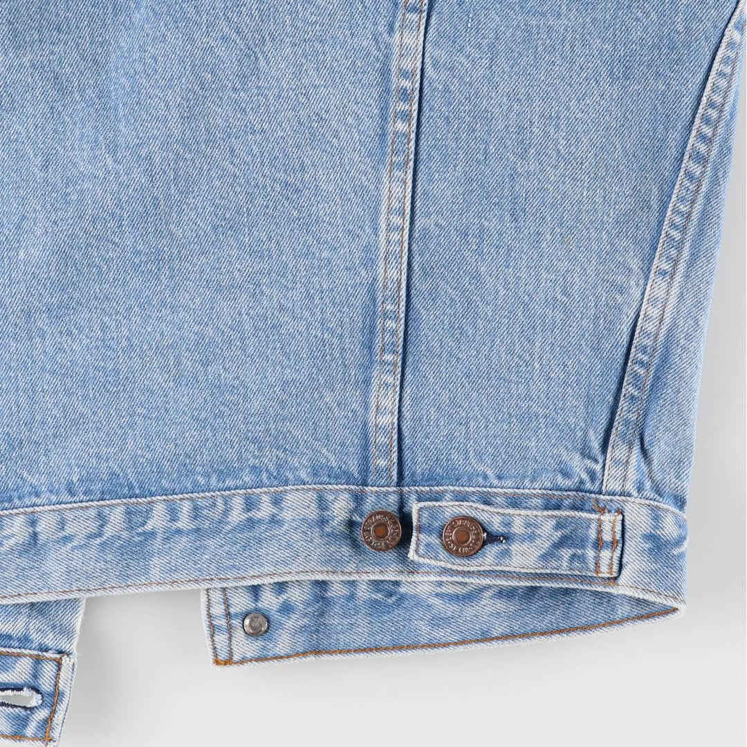 Vintage Levi's 70501-0217 Euro Model Orange Tab Denim Vest, Made in France, Men's Size Small unclear blue type Vintage Second Hand