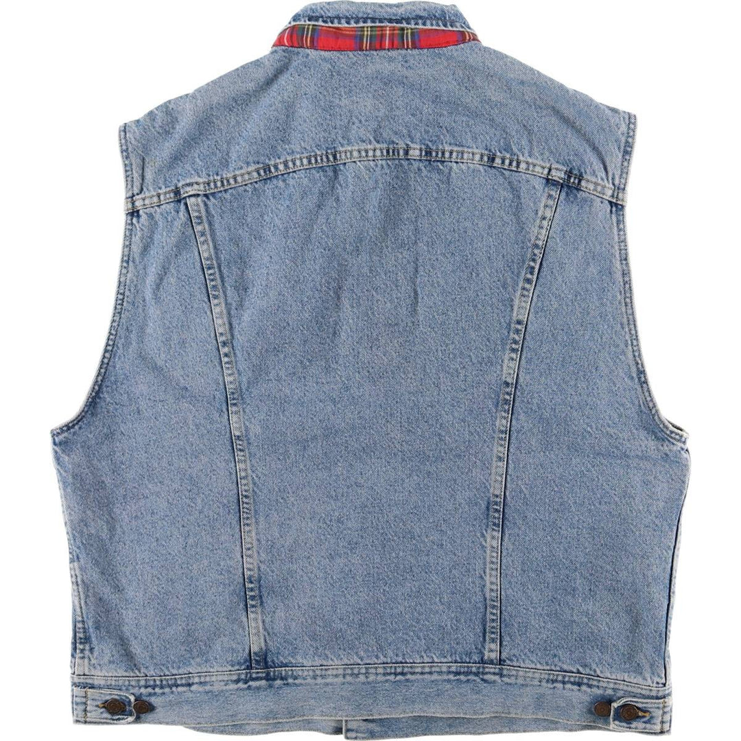 Vintage Lee denim vest from the 90'S to 00s, size XL, for men cotton blue type Vintage Second Hand