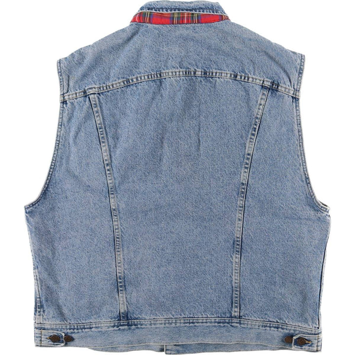 Vintage Lee denim vest from the 90'S to 00s, size XL, for men cotton blue type Vintage Second Hand