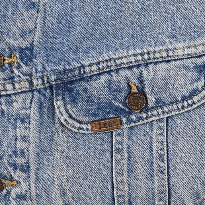 Vintage Lee denim vest from the 90'S to 00s, size XL, for men cotton blue type Vintage Second Hand