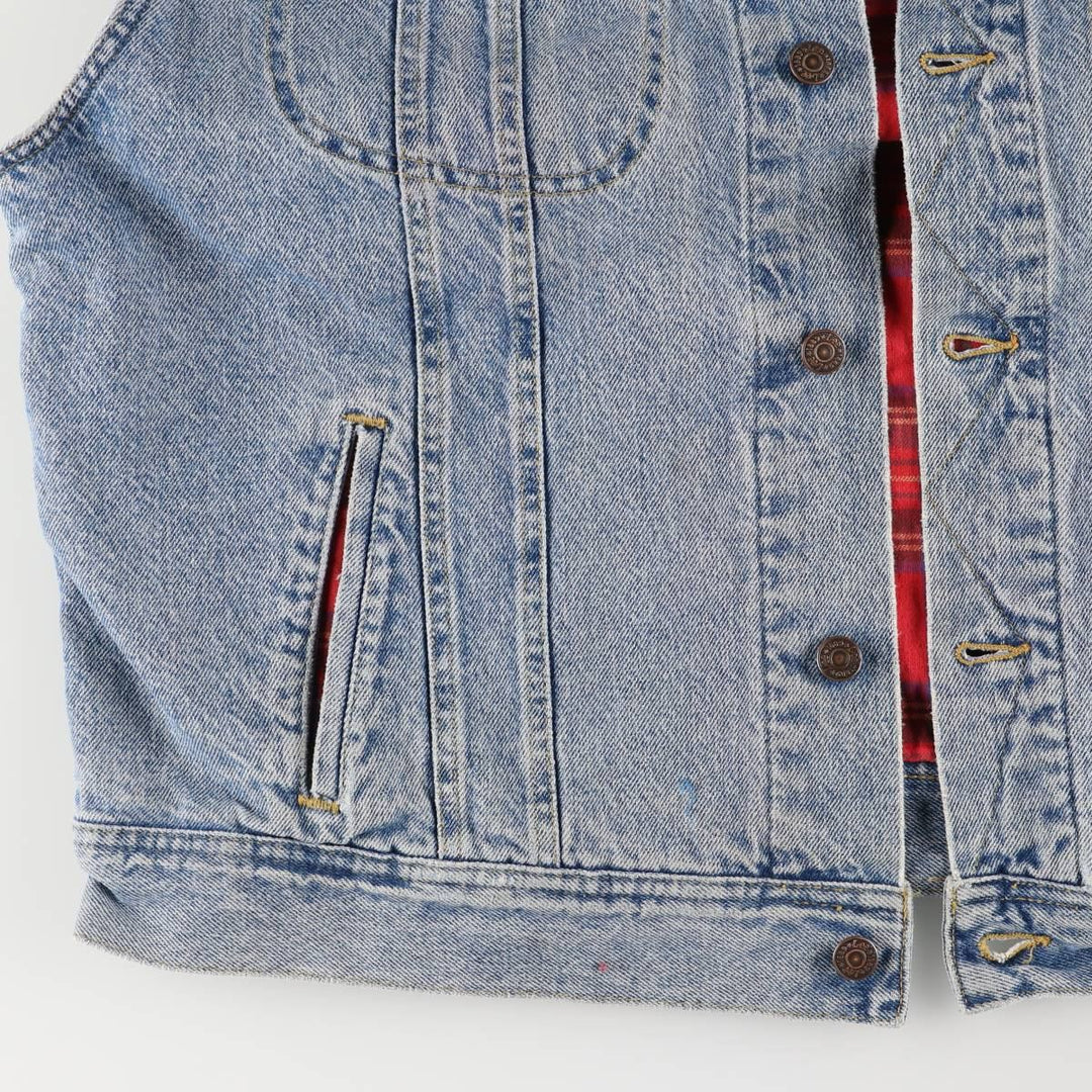 Vintage Lee denim vest from the 90'S to 00s, size XL, for men cotton blue type Vintage Second Hand