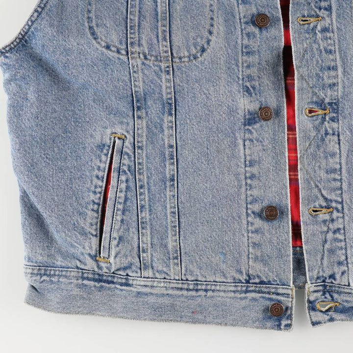Vintage Lee denim vest from the 90'S to 00s, size XL, for men cotton blue type Vintage Second Hand