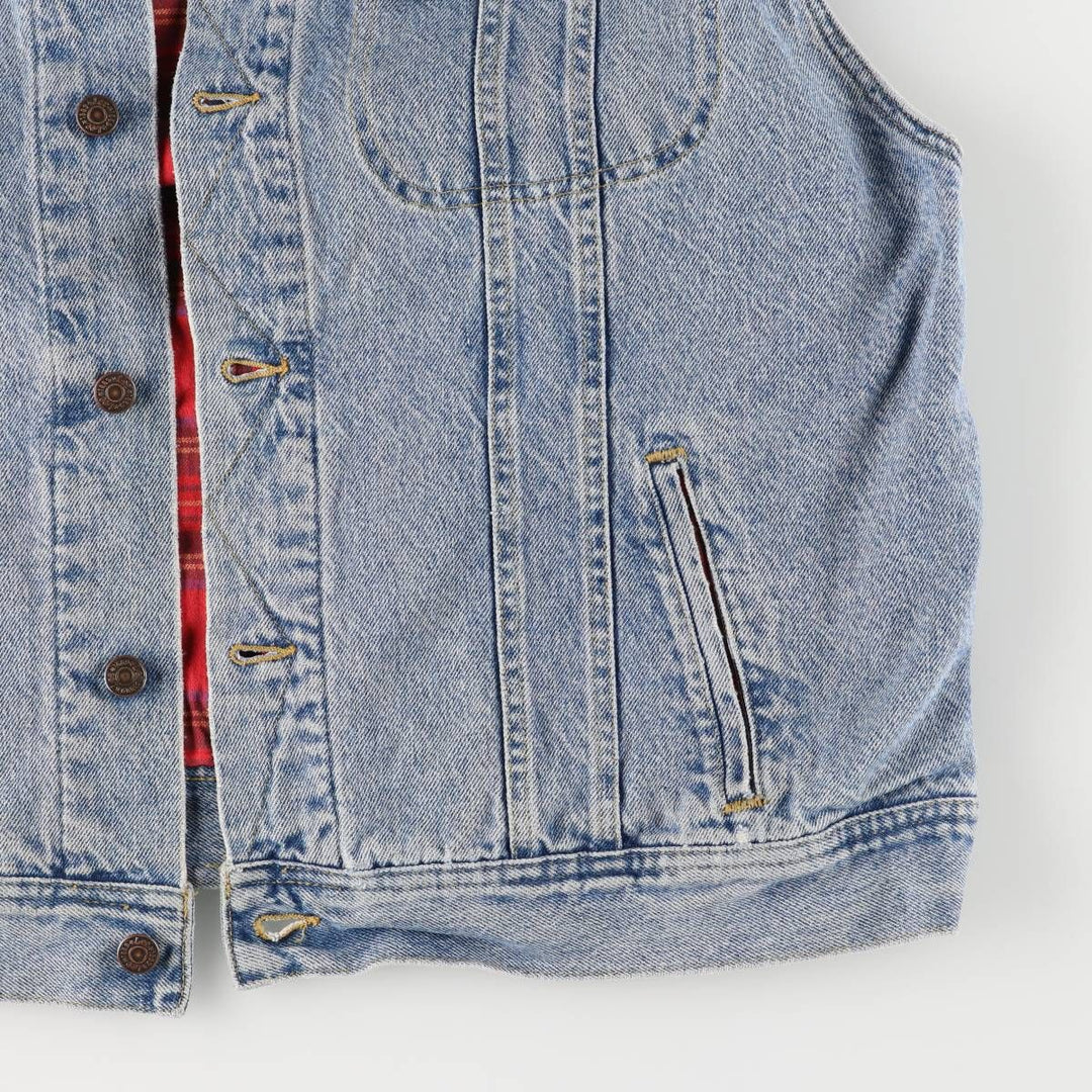 Vintage Lee denim vest from the 90'S to 00s, size XL, for men cotton blue type Vintage Second Hand