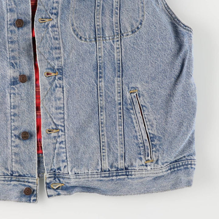 Vintage Lee denim vest from the 90'S to 00s, size XL, for men cotton blue type Vintage Second Hand