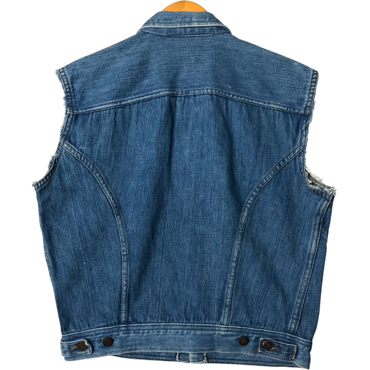 Denim vest, men's size M unclear blue type Vintage Second Hand