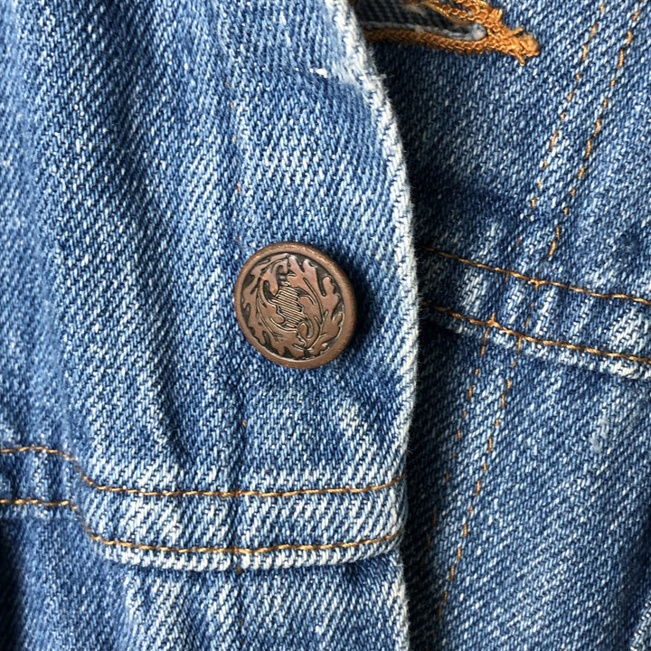 Denim vest, men's size M unclear blue type Vintage Second Hand