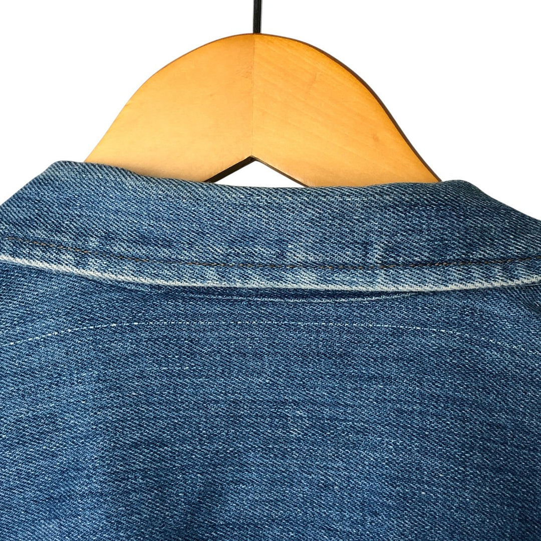 Denim vest, men's size M unclear blue type Vintage Second Hand