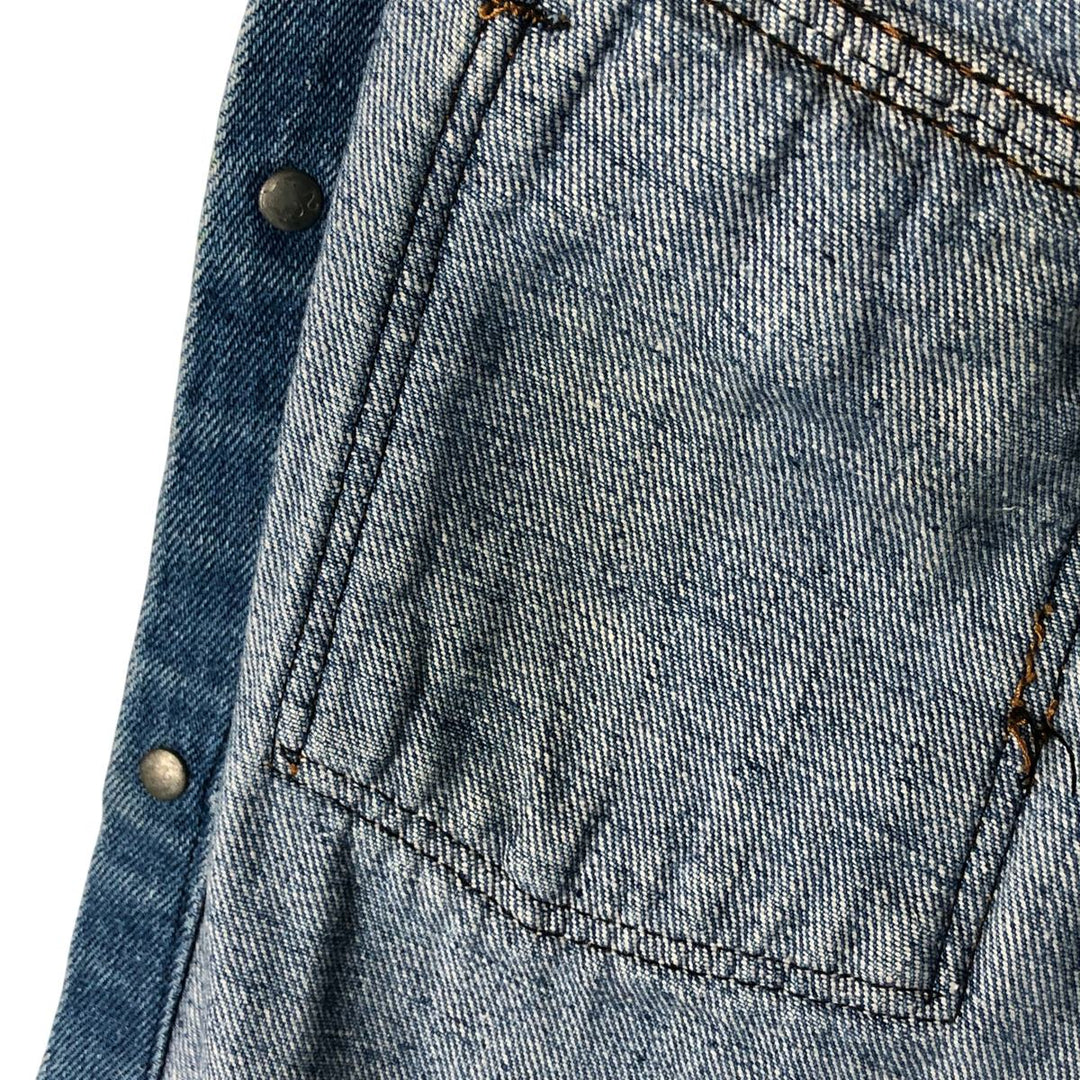 Denim vest, men's size M unclear blue type Vintage Second Hand