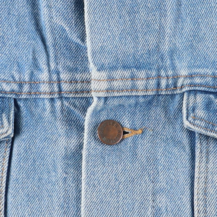 Vintage 70s-80'S Rustler denim vest, made in the USA, size L, men's unclear blue type Vintage Second Hand