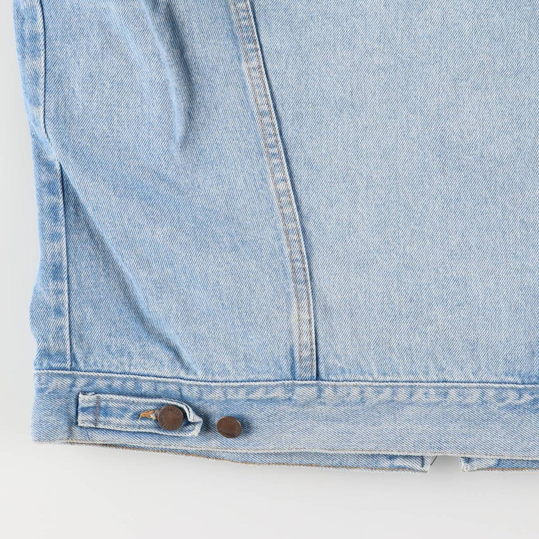 Vintage 70s-80'S Rustler denim vest, made in the USA, size L, men's unclear blue type Vintage Second Hand