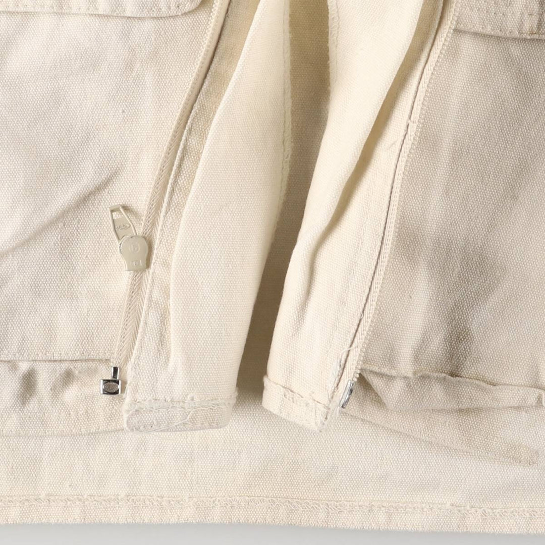 RUGGED RUN Hunting Vest, Men's Size L cotton pale white type Vintage Second Hand