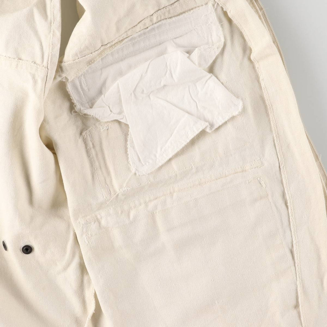RUGGED RUN Hunting Vest, Men's Size L cotton pale white type Vintage Second Hand