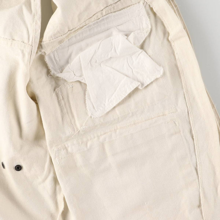 RUGGED RUN Hunting Vest, Men's Size L cotton pale white type Vintage Second Hand