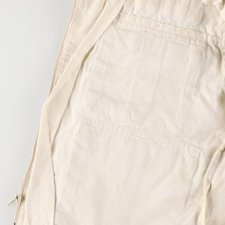 RUGGED RUN Hunting Vest, Men's Size L cotton pale white type Vintage Second Hand