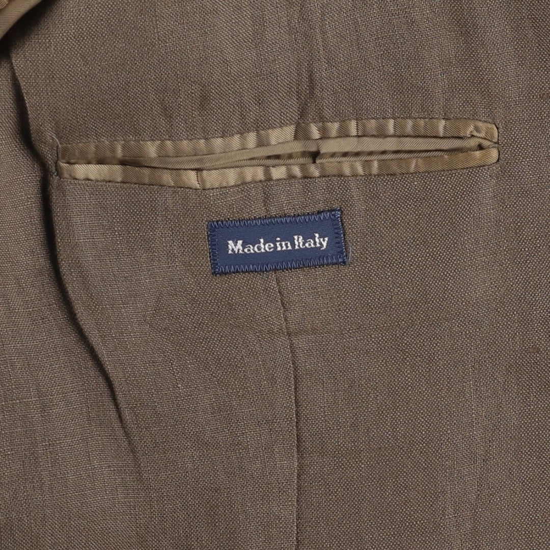 Ralph Lauren POLO by Ralph Lauren linen tailored jacket, made in Italy, men's size XL linen brown type Vintage Second Hand