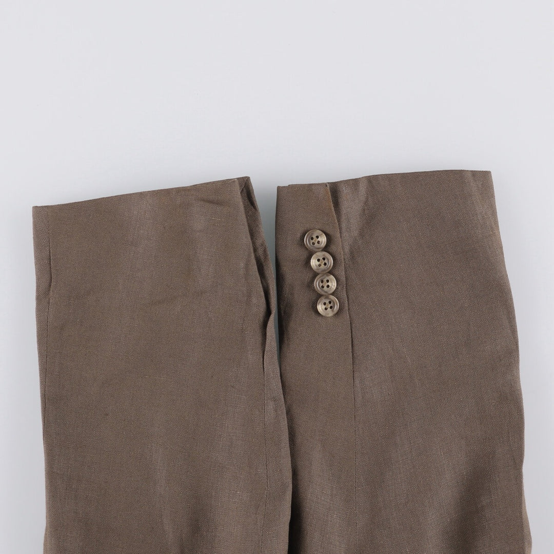 Ralph Lauren POLO by Ralph Lauren linen tailored jacket, made in Italy, men's size XL linen brown type Vintage Second Hand