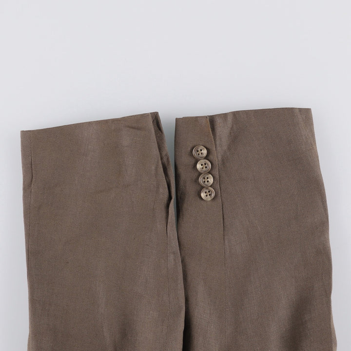 Ralph Lauren POLO by Ralph Lauren linen tailored jacket, made in Italy, men's size XL linen brown type Vintage Second Hand