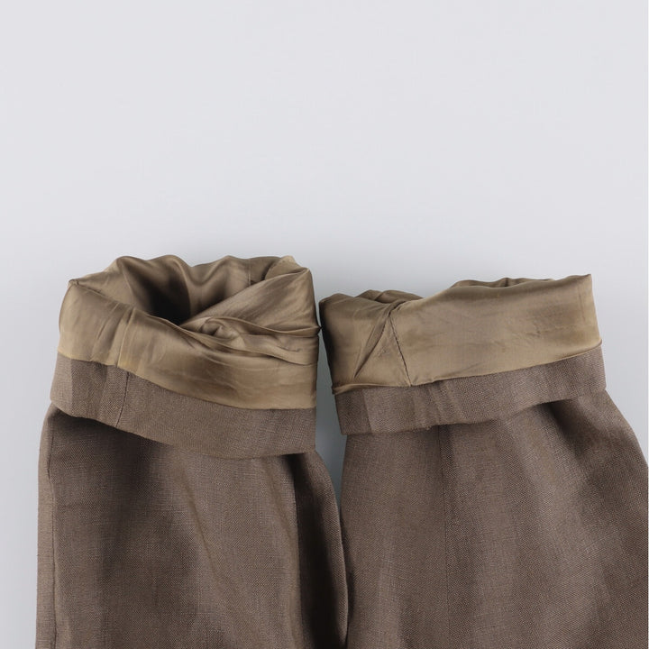 Ralph Lauren POLO by Ralph Lauren linen tailored jacket, made in Italy, men's size XL linen brown type Vintage Second Hand