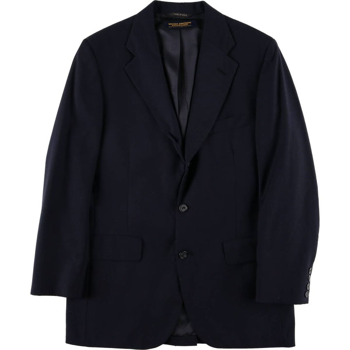 1980'S Brooks Brothers BROOKSGATE wool tailored jacket, made in the USA, men's size M wool navy blue type Vintage Second Hand