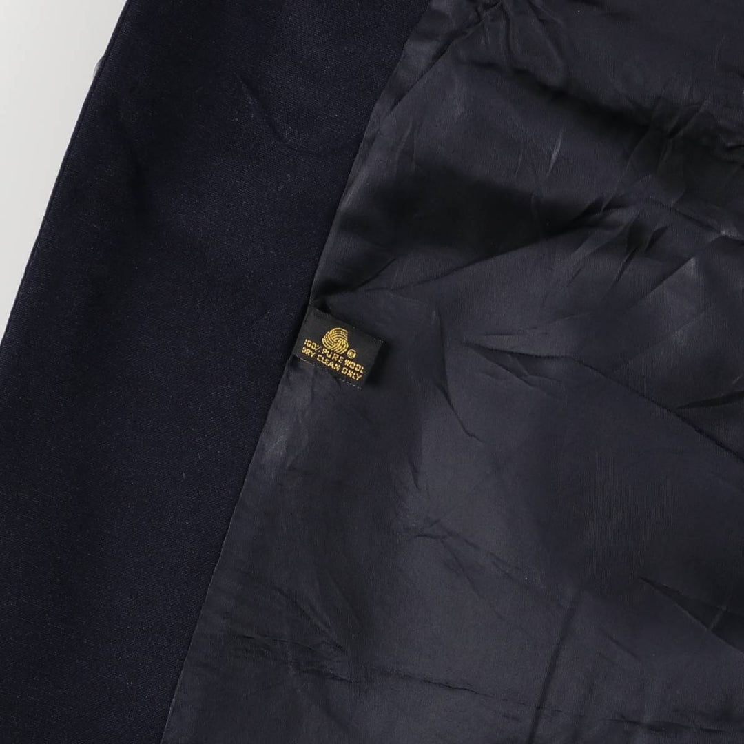 1980'S Brooks Brothers BROOKSGATE wool tailored jacket, made in the USA, men's size M wool navy blue type Vintage Second Hand