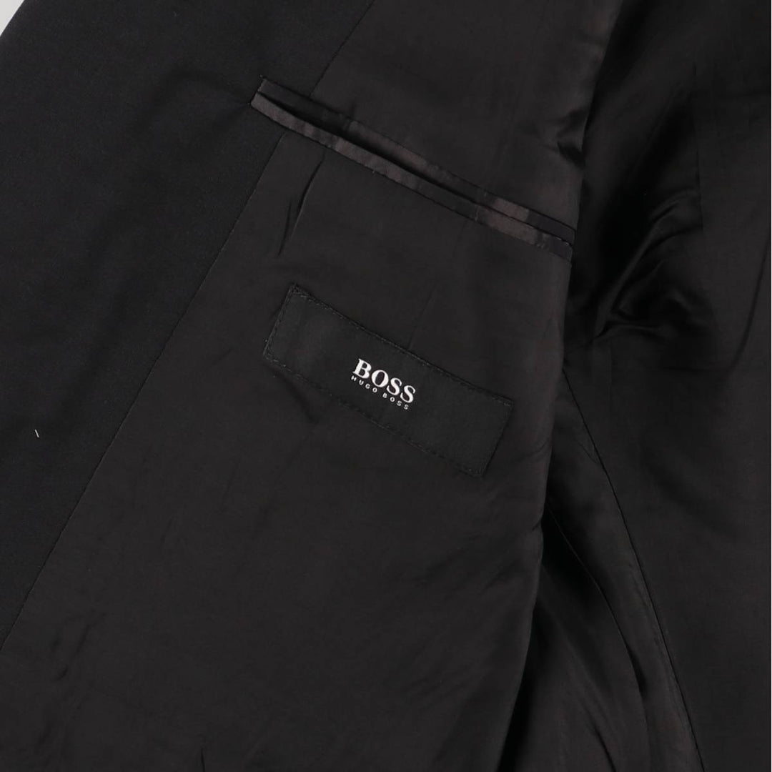 Hugo Boss wool tailored jacket, men's size M wool black type Vintage Second Hand