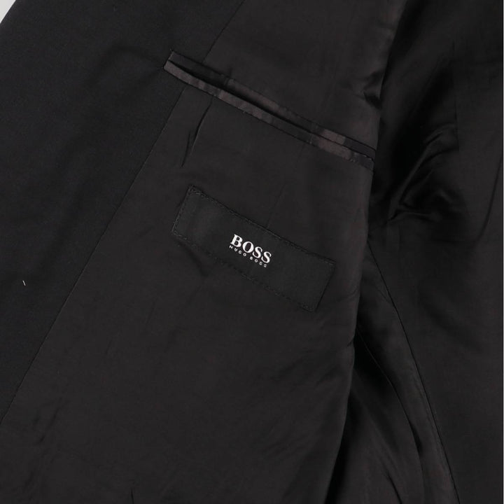 Hugo Boss wool tailored jacket, men's size M wool black type Vintage Second Hand