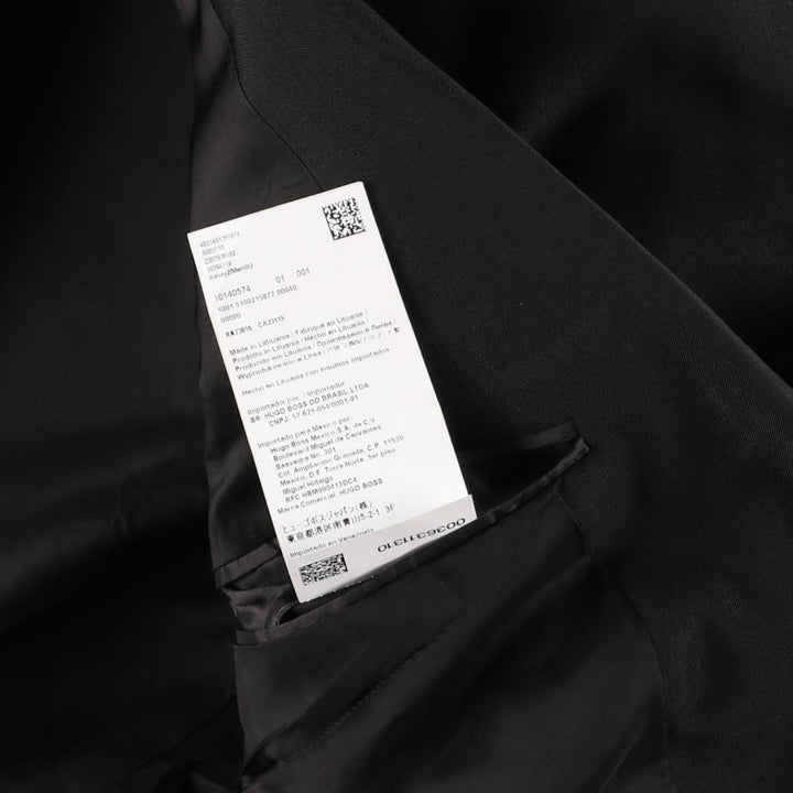 Hugo Boss wool tailored jacket, men's size M wool black type Vintage Second Hand