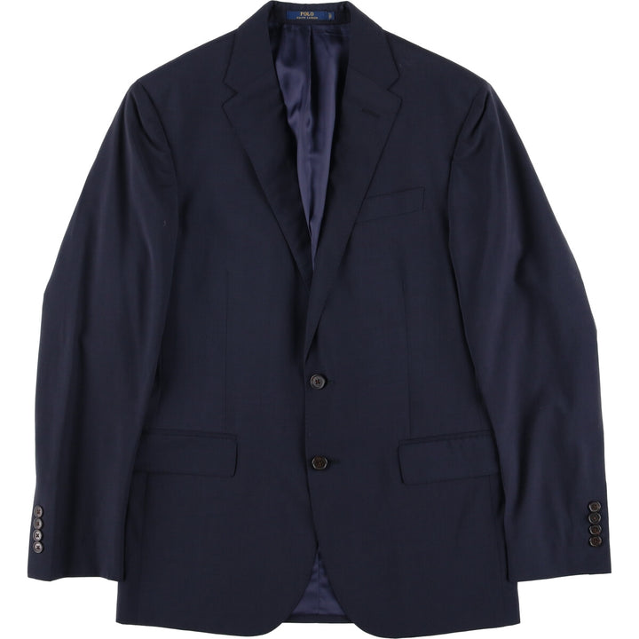 Ralph Lauren POLO RALPH LAUREN wool tailored jacket, made in Italy, men's size S wool navy blue type Vintage Second Hand