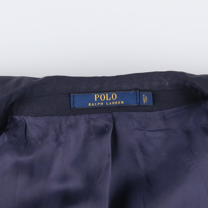 Ralph Lauren POLO RALPH LAUREN wool tailored jacket, made in Italy, men's size S wool navy blue type Vintage Second Hand