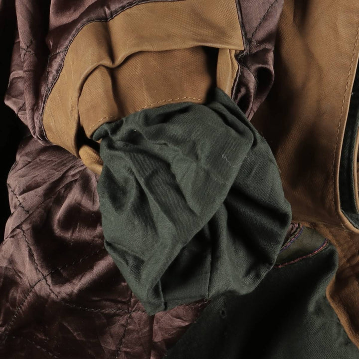 90s-00'S Timberland WEATHERGEAR Leather Long Coat, Men's Size L genuine leather beige type brown Vintage Second Hand