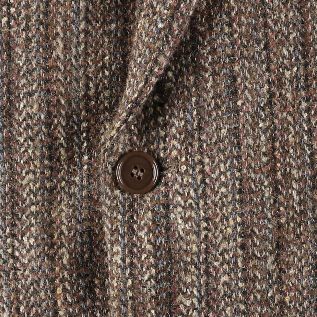 Vintage Le Tigre Striped Tweed Jacket, Made in USA, Men's Size Medium unclear brown type Vintage Second Hand