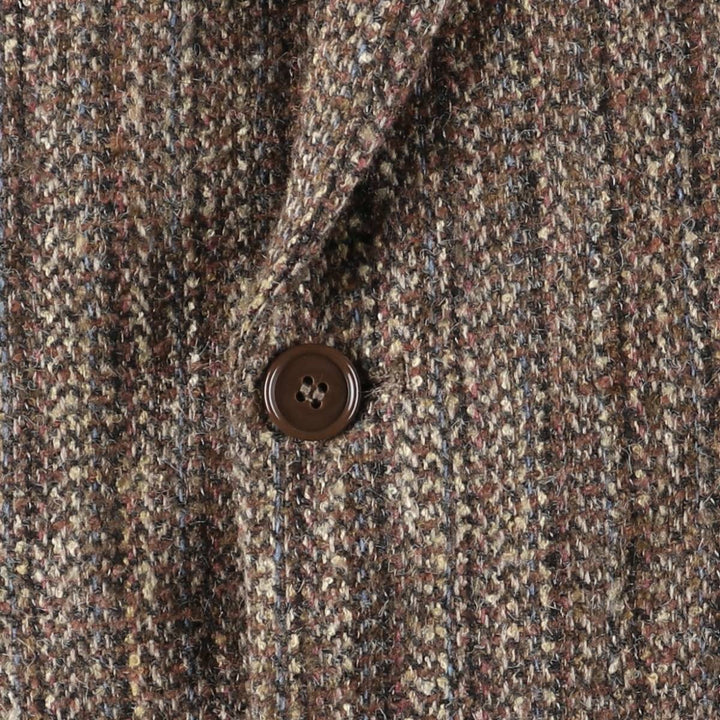 Vintage Le Tigre Striped Tweed Jacket, Made in USA, Men's Size Medium unclear brown type Vintage Second Hand