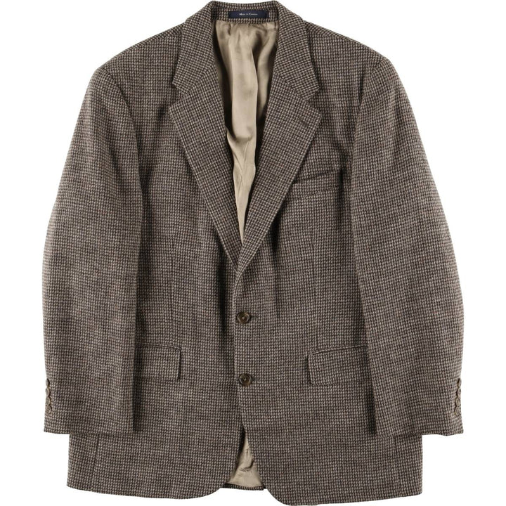 1980'S Ralph Lauren Chaps wool tailored jacket with colored nep finish, made in Canada, size L wool Beige type Vintage Second Hand