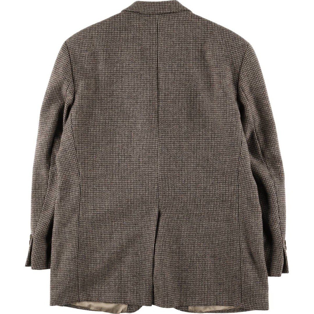 1980'S Ralph Lauren Chaps wool tailored jacket with colored nep finish, made in Canada, size L wool Beige type Vintage Second Hand