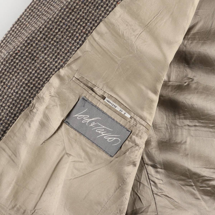 1980'S Ralph Lauren Chaps wool tailored jacket with colored nep finish, made in Canada, size L wool Beige type Vintage Second Hand