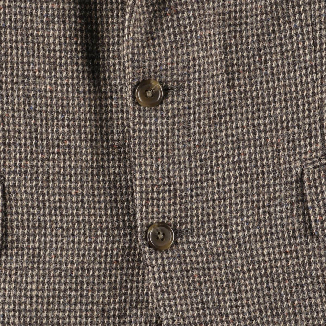 1980'S Ralph Lauren Chaps wool tailored jacket with colored nep finish, made in Canada, size L wool Beige type Vintage Second Hand