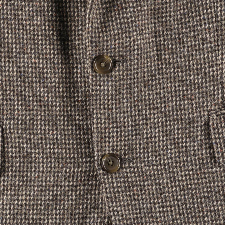 1980'S Ralph Lauren Chaps wool tailored jacket with colored nep finish, made in Canada, size L wool Beige type Vintage Second Hand