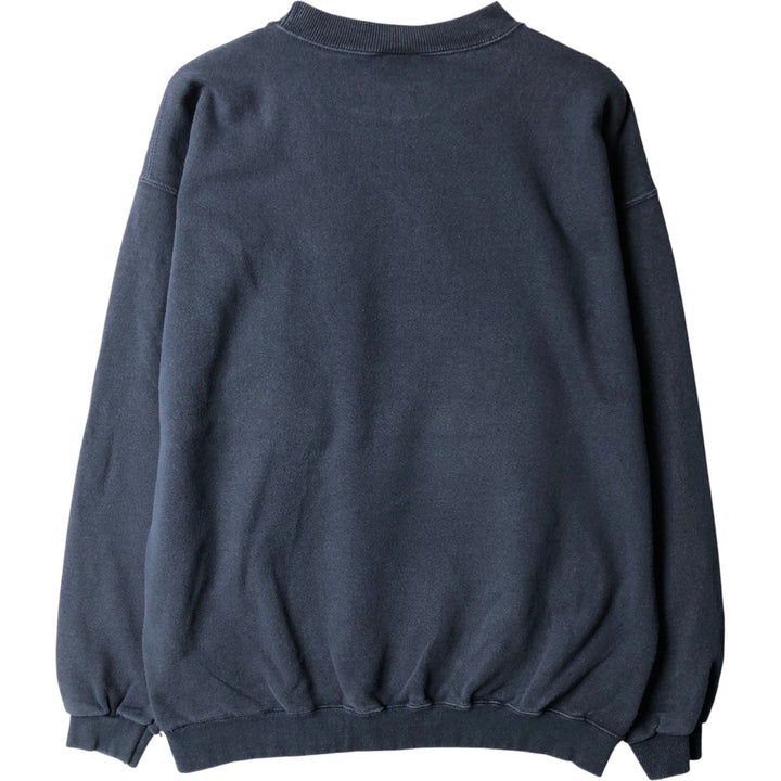 Vintage 90'S TIME UT logo sweatshirt, made in the USA, size L, men's cotton navy blue type Vintage Second Hand