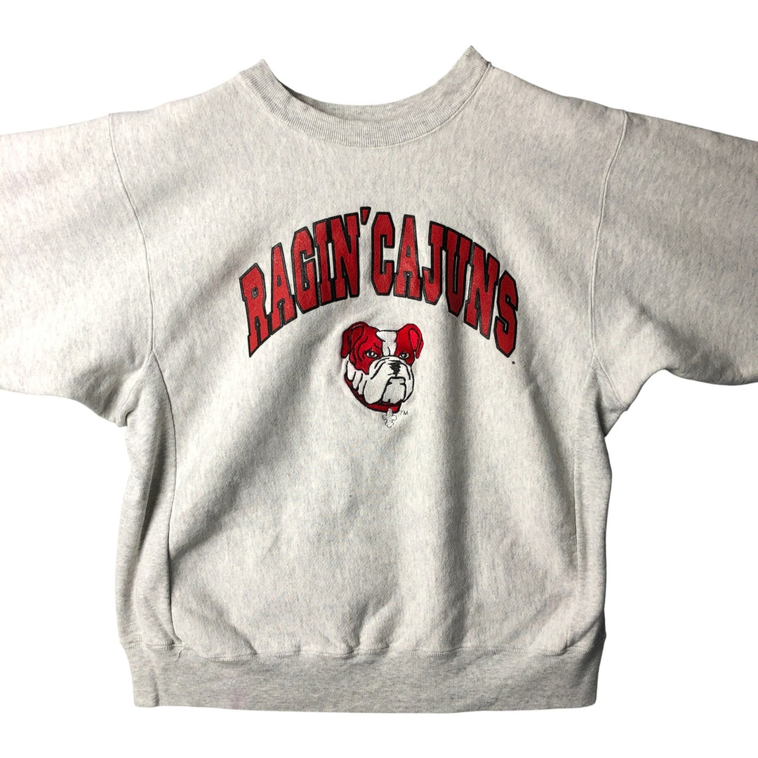 90'S Boa Sport Print Sweatshirt, Made in USA, Men's Size L (Equivalent), Vintage cotton gray type Vintage Second Hand