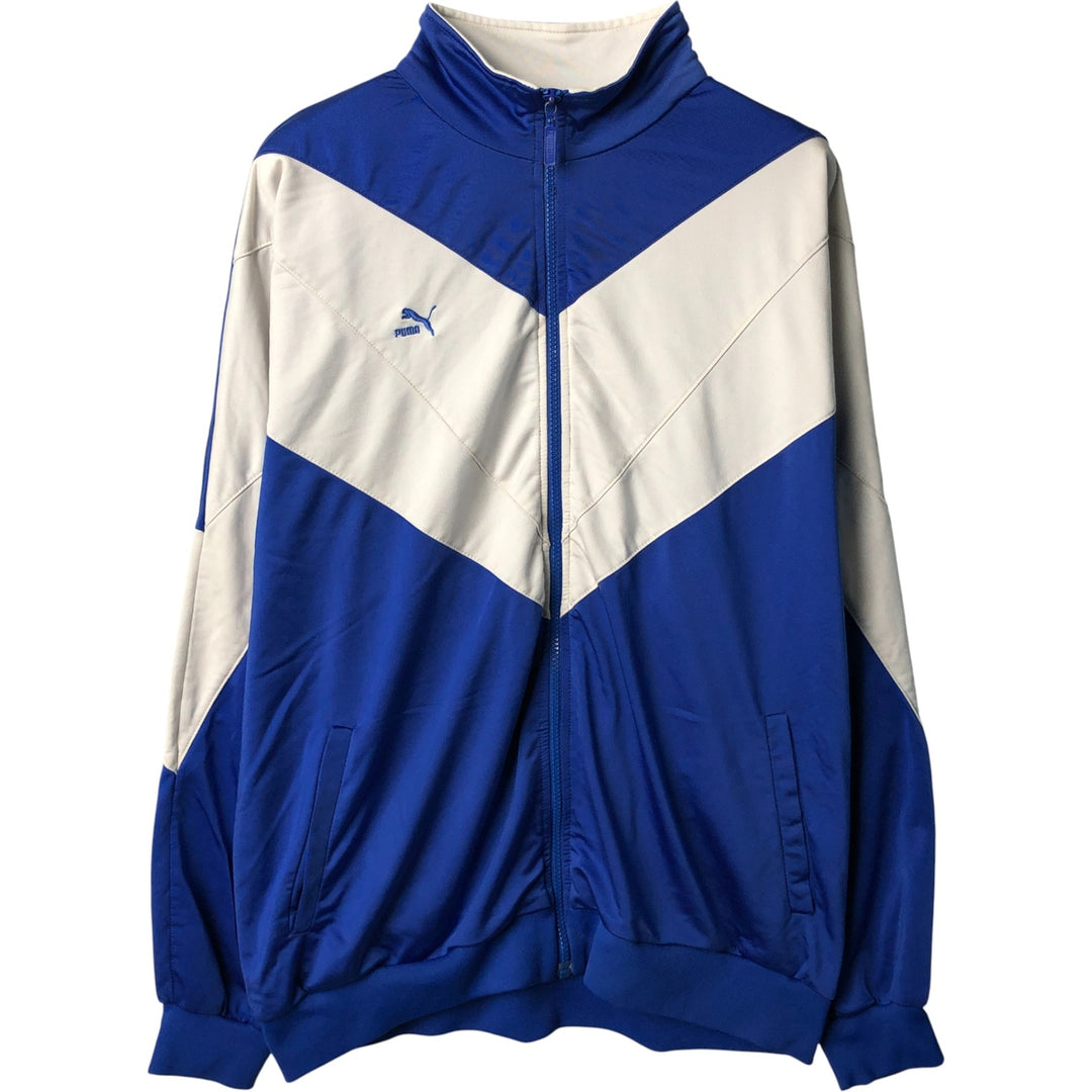 80s-90'S PUMA Jersey Track Jacket Men's L Size Vintage polyester white type Vintage Second Hand
