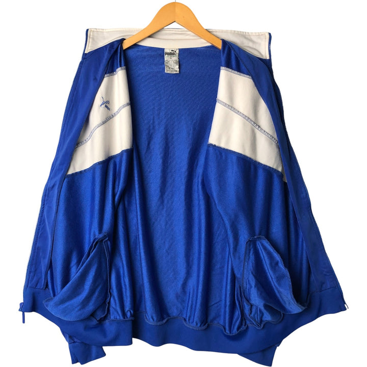 80s-90'S PUMA Jersey Track Jacket Men's L Size Vintage polyester white type Vintage Second Hand