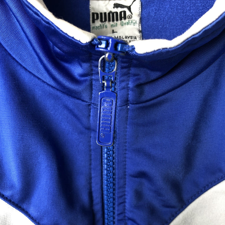 80s-90'S PUMA Jersey Track Jacket Men's L Size Vintage polyester white type Vintage Second Hand