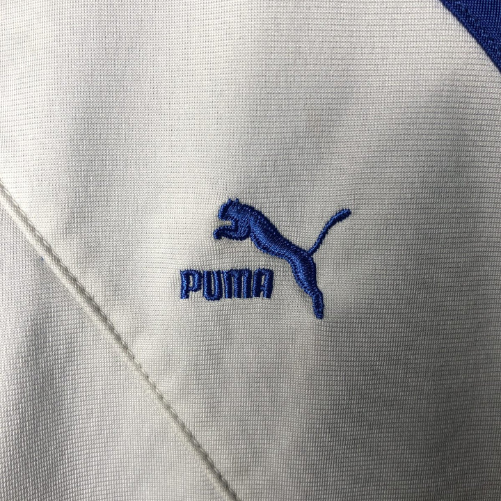 80s-90'S PUMA Jersey Track Jacket Men's L Size Vintage polyester white type Vintage Second Hand