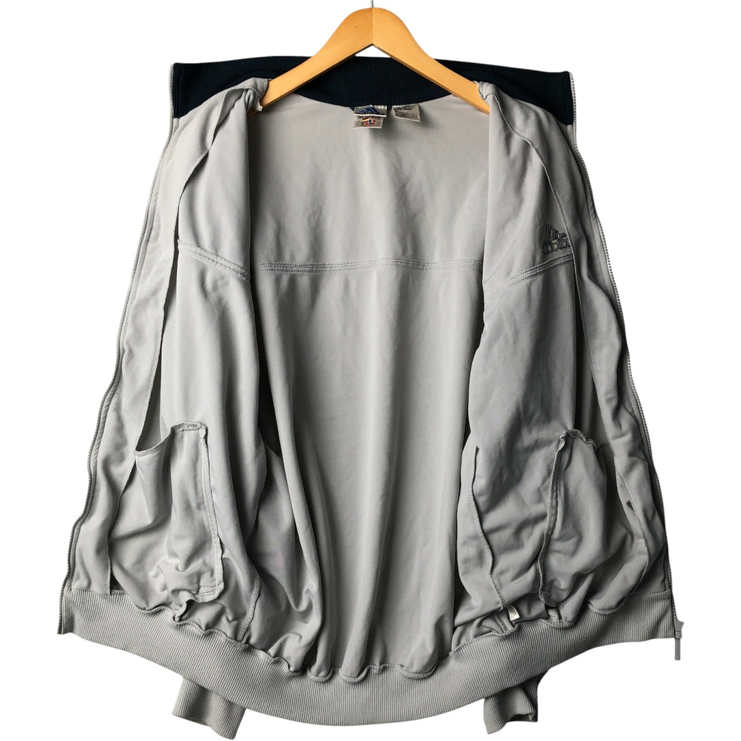00'S adidas jersey track jacket, men's size L polyester gray type Vintage Second Hand