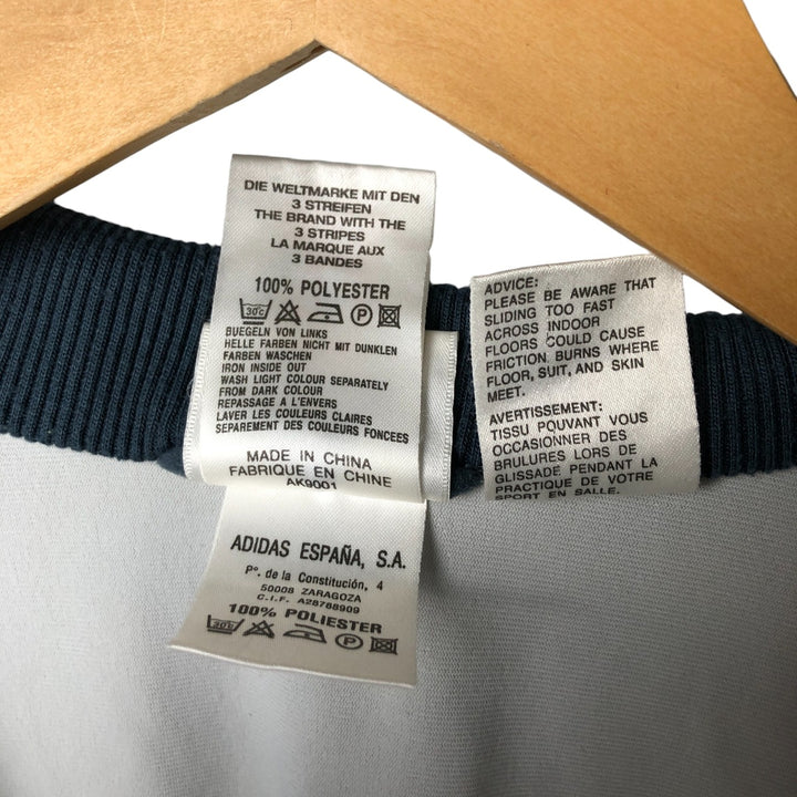 00'S adidas jersey track jacket, men's size L polyester gray type Vintage Second Hand