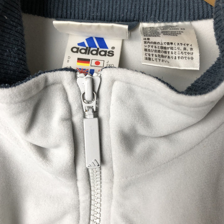 00'S adidas jersey track jacket, men's size L polyester gray type Vintage Second Hand