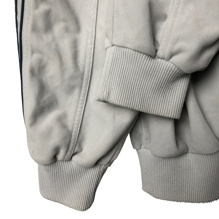 00'S adidas jersey track jacket, men's size L polyester gray type Vintage Second Hand